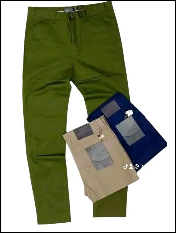 Men khaki trousers